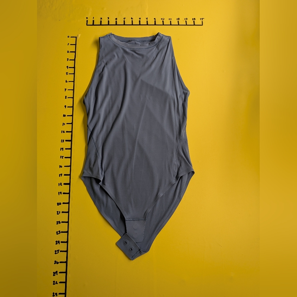 lululemon athletica Charcoal Sleeveless Bodysuit